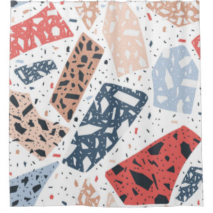 Terrazzo floor marble seamless hand drawn pattern 