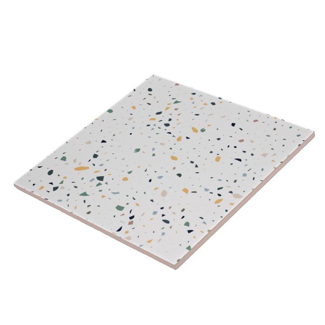 terrazzo floor texture pattern Ceramic Tile (Side)