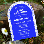 Terrazzo Hand Drawn Custom Bar Bat Mitzvah Arch Invitation<br><div class="desc">Perfect card to announce a bat mitzvah, bar mitzvah or other Jewish celebration! Hand made in pencil terrazzo pattern for you on the front and back side! FULLY CUSTOMIZABLE! Click on “Personalize” above to edit the text. Click "edit using design tool" to adjust the fonts, colours and placements and to...</div>