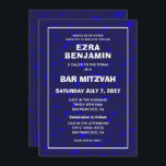 Terrazzo Hand Drawn Custom Bar Bat Mitzvah Invitation<br><div class="desc">Perfect card to announce a bat mitzvah, bar mitzvah or other Jewish celebration! Hand made in pencil terrazzo pattern for you on the front and back side! FULLY CUSTOMIZABLE! Click on “Personalize” above to edit the text. Click "edit using design tool" to adjust the fonts, colours and placements and to...</div>