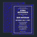 Terrazzo Hand Drawn Custom Bar Bat Mitzvah Invitation<br><div class="desc">Perfect card to announce a bat mitzvah, bar mitzvah or other Jewish celebration! Hand made in pencil terrazzo pattern for you on the front and back side! FULLY CUSTOMIZABLE! Click on “Personalize” above to edit the text. Click "edit using design tool" to adjust the fonts, colours and placements and to...</div>