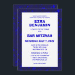 Terrazzo Hand Drawn Custom Bar Bat Mitzvah Invitation<br><div class="desc">Perfect card to announce a bat mitzvah, bar mitzvah or other Jewish celebration! Hand made in pencil terrazzo pattern for you on the front and back side! FULLY CUSTOMIZABLE! Click on “Personalize” above to edit the text. Click "edit using design tool" to adjust the fonts, colours and placements and to...</div>
