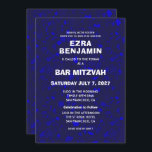 Terrazzo Hand Drawn Custom Bar Bat Mitzvah Invitation<br><div class="desc">Perfect card to announce a bat mitzvah, bar mitzvah or other Jewish celebration! Hand made in pencil terrazzo pattern for you on the front and back side! FULLY CUSTOMIZABLE! Click on “Personalize” above to edit the text. Click "edit using design tool" to adjust the fonts, colours and placements and to...</div>