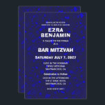 Terrazzo Hand Drawn Custom Bar Bat Mitzvah Invitation<br><div class="desc">Perfect card to announce a bat mitzvah, bar mitzvah or other Jewish celebration! Hand made in pencil terrazzo pattern for you on the front and back side! FULLY CUSTOMIZABLE! Click on “Personalize” above to edit the text. Click "edit using design tool" to adjust the fonts, colours and placements and to...</div>