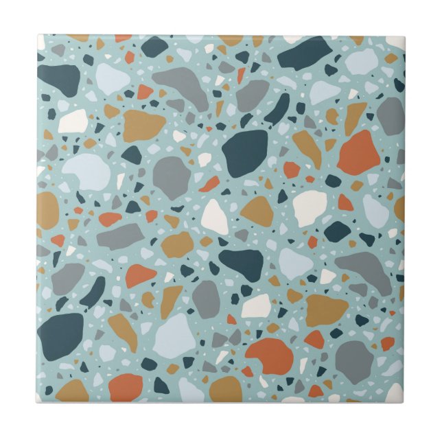 Terrazzo In Blue Tile (Front)