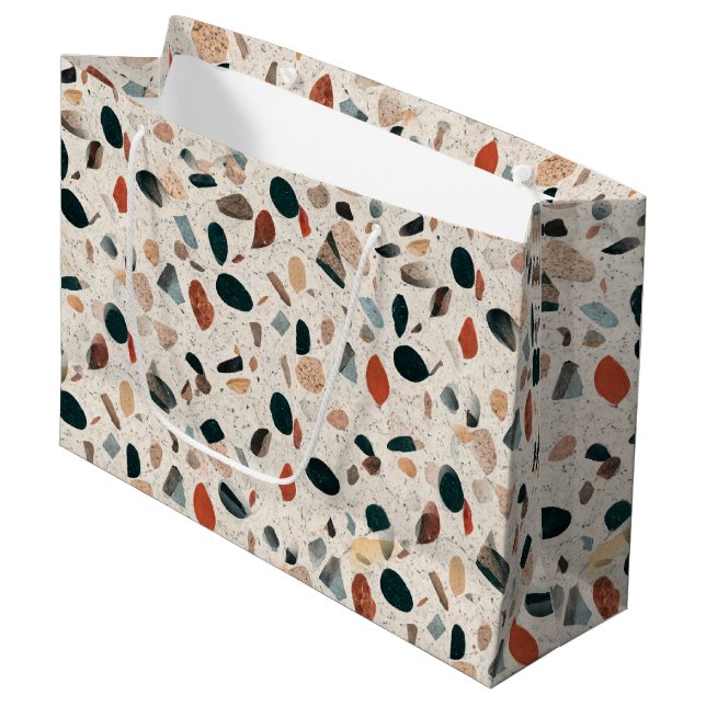 Terrazzo Large Gift Bag (Front Angled)