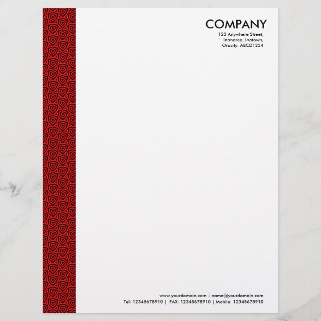 Terrazzo Pattern 02 Letterhead (Front)