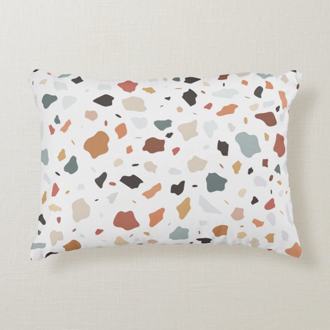 Terrazzo Pattern Accent Pillow (Front)