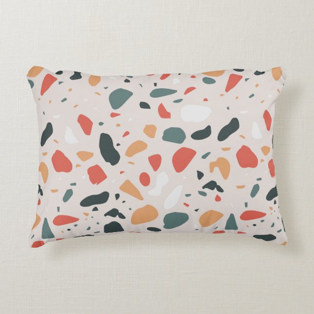 Terrazzo Pattern Accent Pillow (Front)