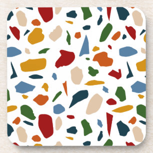 Terrazzo Pattern Colorful Coaster