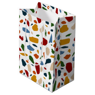 Terrazzo Pattern Colourful Medium Gift Bag