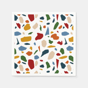 Terrazzo Pattern Colourful Napkin