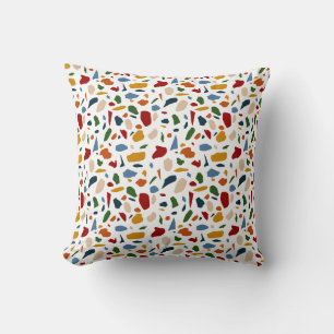 Terrazzo Pattern Colourful Throw Pillow