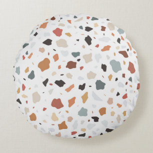 Terrazzo Pattern Round Pillow