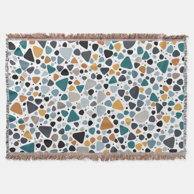 Terrazzo Pattern Throw Blanket (Front)