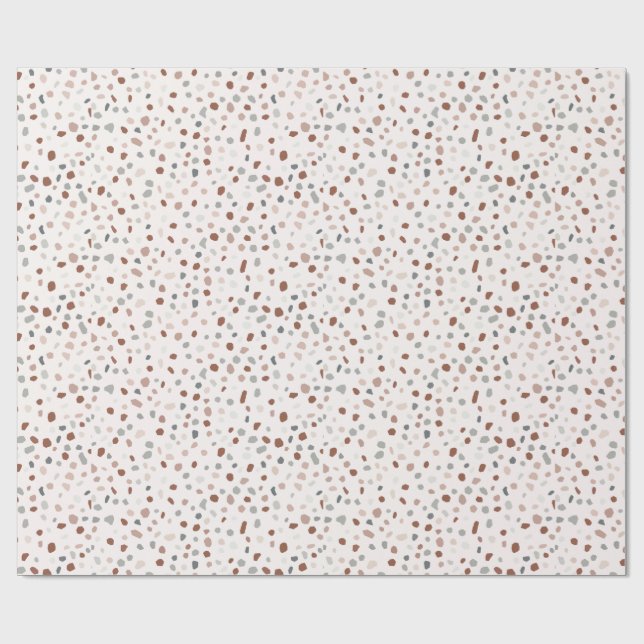 Terrazzo Pattern Wrapping Paper - Modern Terrazzo (Flat)