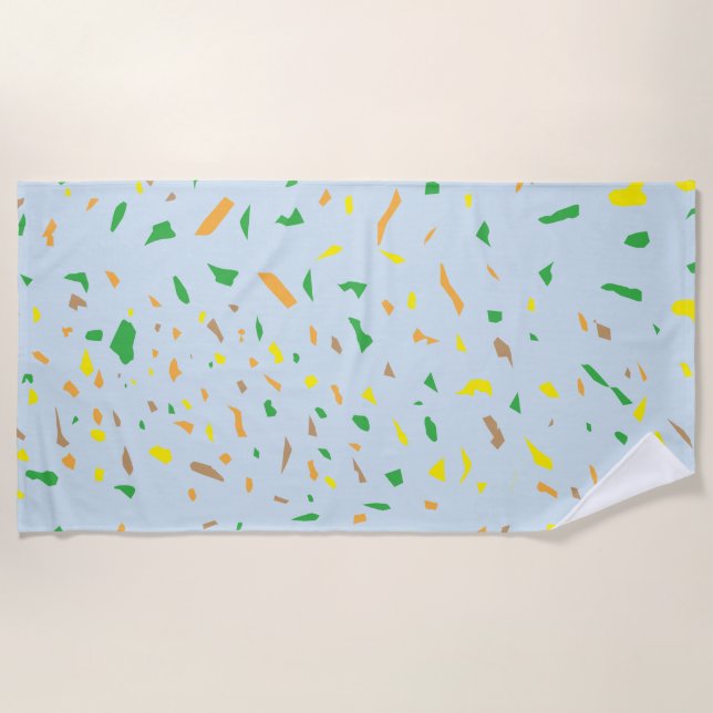 Terrazzo Pieces Beach Towel (Front)