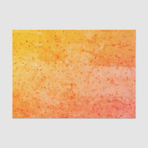 Terrazzo Retro Living Coral Yellow Texture Pattern Tissue Paper