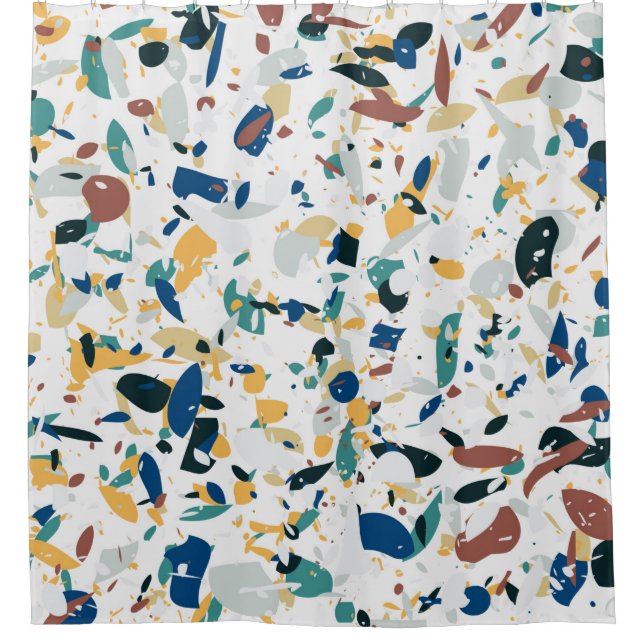 Terrazzo seamless pattern. Modern abstract design  (Front)