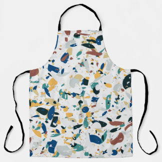 Terrazzo seamless pattern. Modern abstract design  Apron