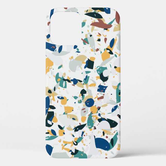 Terrazzo seamless pattern. Modern abstract design  Case-Mate iPhone Case (Back)