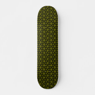 Terrazzo Star v1 - Black and Yellow Skateboard