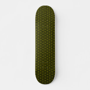 Terrazzo Star v2 - Black and Yellow Skateboard