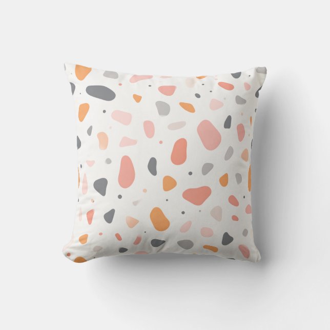 Terrazzo Style Throw Pillow (Front)