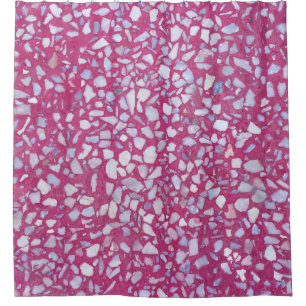 Terrazzo Texture: Pink White Elegance.