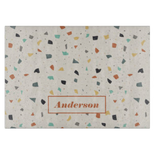 Terrazzo Tile Confetti Modern Style Personalized Cutting Board