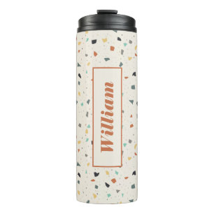 Terrazzo Tile Confetti Modern Style Personalized Thermal Tumbler