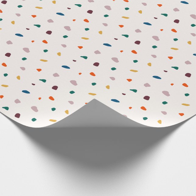 Terrazzo Wrapping Paper – Retro Terrazzo Pattern (Corner)