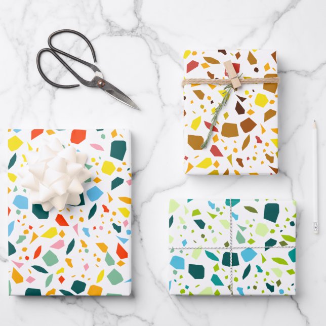 Terrazzo Wrapping Paper Sheet (Front)