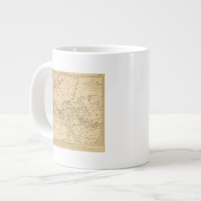 Terre aux trois fils de Noe Large Coffee Mug (Front Left)
