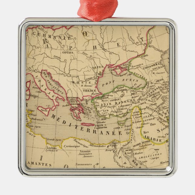 Terre aux trois fils de Noe Metal Ornament (Front)