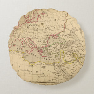 Terre aux trois fils de Noe Round Pillow