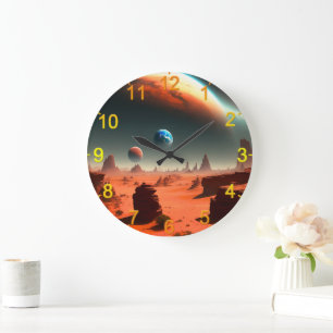 Terre C'Est Mars Appelant, Horloge Mur