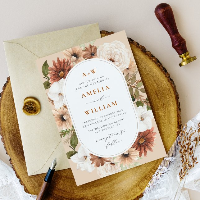 terre cuite boho et invitation à la verdure (Créateur téléchargé)