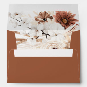 Terre cuite Floral Boho Pampas Enveloppe