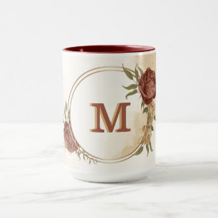 terre cuite tonalité terre fleurie verdure tasse d