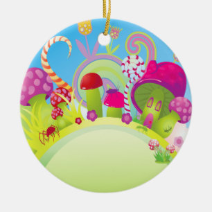 Terre de bonbons imaginaire ornement de Noël