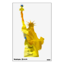Terre de la Liberté ! autocollants muraux Statue d