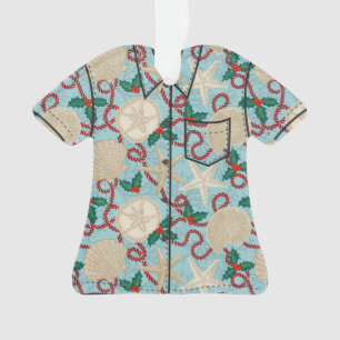 Terre de Noël Coastère Tropical Sea Shell Wreath- 