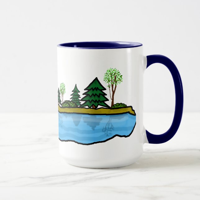 Terre des 11 842 lacs de Mug du Minnesota (Droite)