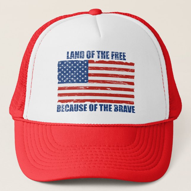 Terre du libre en raison du casquette courageux (Devant)