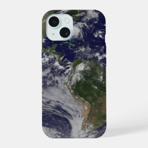 Terre entière avec l'ouragan Irène sur la côte est