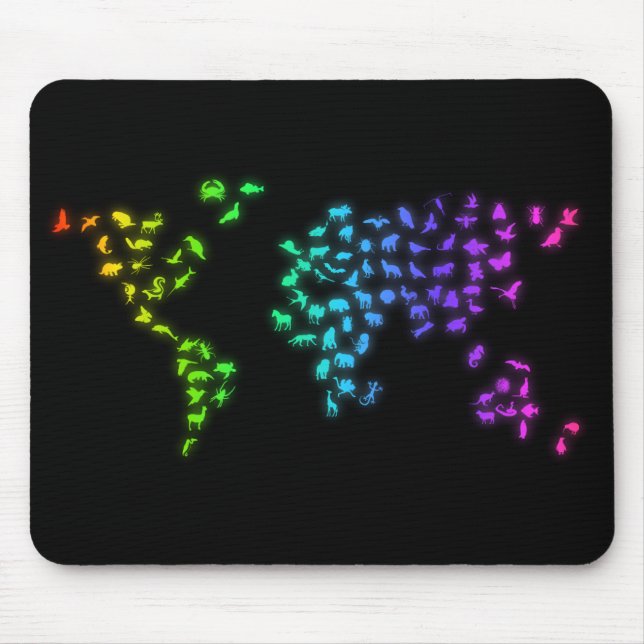 Terre et animaux mouse pad (Front)
