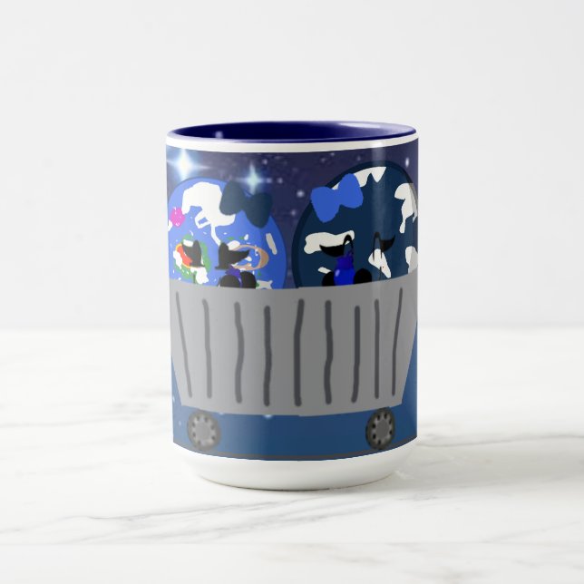 Terre et Biomo en tasse de chariot (Centre)