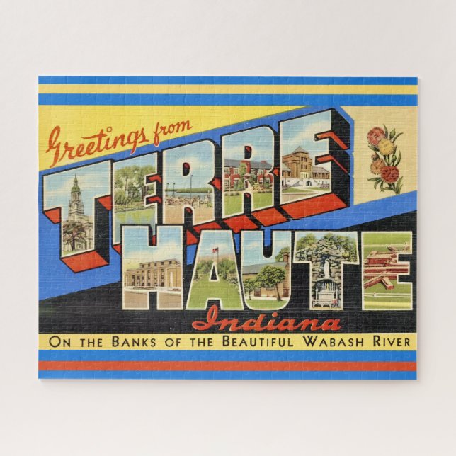 Terre Haute Indiana 16x20  Jigsaw Puzzle (Horizontal)