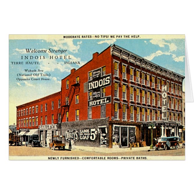 Terre Haute, Indiana Indois Hotel (Front Horizontal)